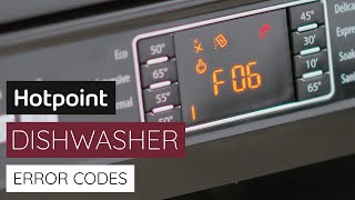 Dishwasher Error Codes  by Hotpoint [upl. by Bryanty]