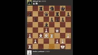 Andre Lombard vs Mikhail Tal  Olympiad  Macedonia 1972 [upl. by Dolorita]