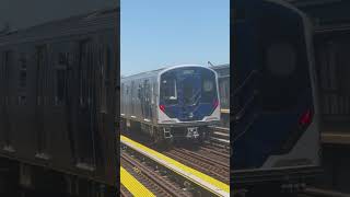 R211A Test Train Via Culver Departing Ave N train nyctsubway nycsubway [upl. by Perdita]