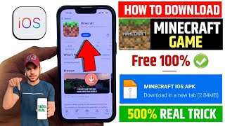 📥MINECRAFT DOWNLOAD IOS  HOW TO DOWNLOAD MINECRAFT FOR FREE IN IPHONE  MINECRAFT IOS DOWNLOAD FREE [upl. by Akived797]