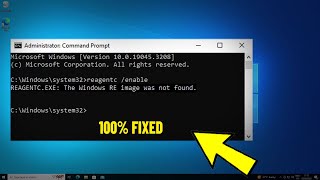 Fix REAGENTCEXE  The windows Re image was not found in Windows 11  10  fix reagentc enable Error [upl. by Timotheus]