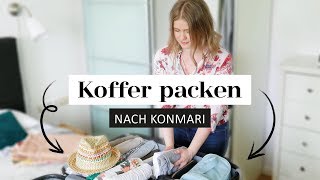 Koffer packen nach Konmari  7 Tipps  How to Travel Tidy  Das weiße Reh [upl. by Derk]