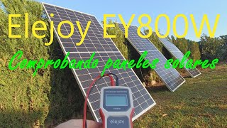 ELEJOY EY800W Comprobando panales solares rotos MPPT tester Checking cracked solar panels [upl. by Eugen]