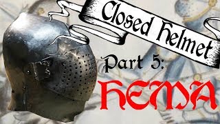 Medieval Close Helmet 5 HEMA Modification [upl. by Aurore603]