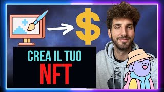 CREARE un NFT GRATIS e Venderlo in 10 Minuti Guadagna con lARTE DIGITALE  Tutorial ITA [upl. by Ahswat980]