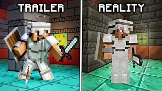 Minecraft 121 Trailer VS Reality [upl. by Muhcon331]