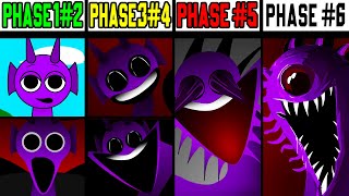 Phase 1 VS Phase 2 VS Phase 3 VS Phase 4 VS Phase 5 VS Phase 6 in Incredibox Sprunki [upl. by Rimidalg]