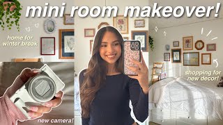 MINI ROOM MAKEOVER 🪞✨ redoing my hometown bedroom shopping for decor and more [upl. by Trudey566]