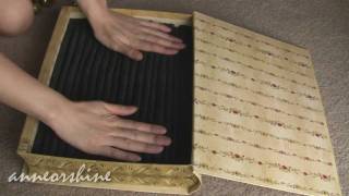 DIY Easy to Make Jewelry and Statement Ring Storage Box Great Gift Idea [upl. by Nyrol]