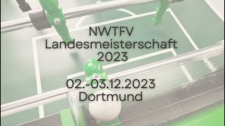 Qualification Doubles  NWTFV Landesmeisterschaft 2023  TablesoccerTV [upl. by Boycey]