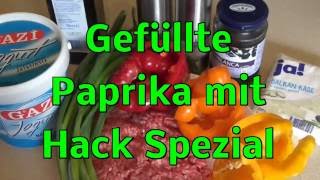 Gefüllte Paprika Gehacktes Spezial  Rezept Aus dem Garten auf den Teller [upl. by Adnahs]