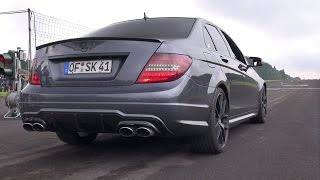 MercedesBenz C63 AMG  Brutal REVS [upl. by Meehyrb]