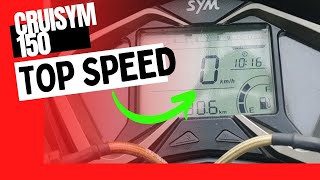 Cruisym 150 Top Speed [upl. by Olwena]