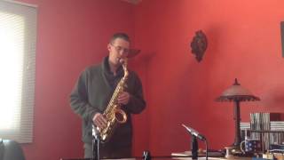 Colin Lippy  Saxophone  Ferling Etude 1 [upl. by Partan]