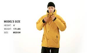 Airblaster Heritage Parka Insulated Snowboard Jacket Fit Review  Tactics [upl. by Enomal]