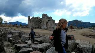 Kaunos Ancient Ruins  Dalyan Turkey  March 2022 [upl. by Acim]