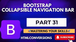 031 Bootstrap Collapsible Navigation Bar [upl. by Annaoi]