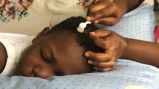 Sleep Trigger💤 Combing And Scratching Dandruff off scalp [upl. by Harms]