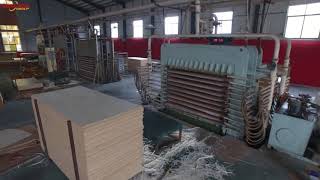 Eoncred particle board and laminated particle board product process Factory Manufacturer [upl. by Flessel]