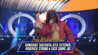 Takeshita Kyle Fletcher Roderick Strong amp Zack Sabre Jr Entrance  AEW Dynamite June 19 2024 [upl. by Yreved961]