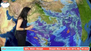 9 June Monsoon Update Skymet Weather [upl. by Pampuch]