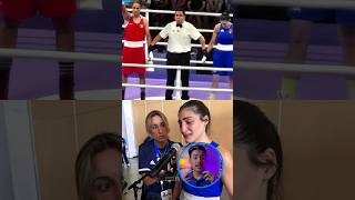 Angela Carini vs Imane Khalif boxing controversy 🥊😱🤯shorts boxing olympics facts trending [upl. by Gare672]