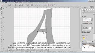 Manual digitizing of lettering in Embird Studio  Digitizing Tools [upl. by Candra]