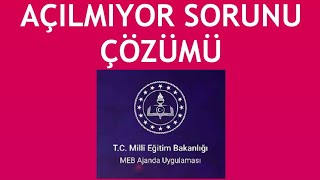 Meb Ajanda Açılmıyor Sorunu Çözümü [upl. by Marga]