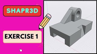 Shapr3d Tutorial for beginners Exercise 1How to extrude to cut the body [upl. by Adym760]