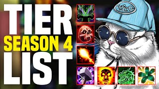 Season 4 M ALL SPEC Tier List  TanksHealersDPS [upl. by Morette]