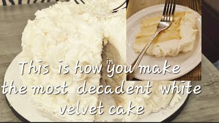 A WHITE VELVET CAKE YOU HAVE TO TRY [upl. by Kohn]