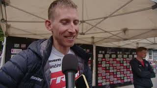 Bauke Mollema  Interview before the race  LiègeBastogneLiège 2022 [upl. by Cr]