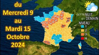 prévision météo France du Mercredi 9 au Mardi 15 Octobre 2024 [upl. by Nireves]