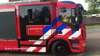 brandweer brandweer rukt uit naar CO melding in Vroomshoop [upl. by Tinor303]