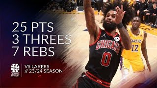 Coby White 25 pts 3 threes 7 rebs vs Lakers 2324 season [upl. by Delamare]