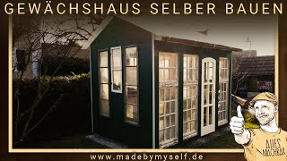 Build a DIY old windows garden house greenhouse by yourself  get free construction plan [upl. by Elletnahc]