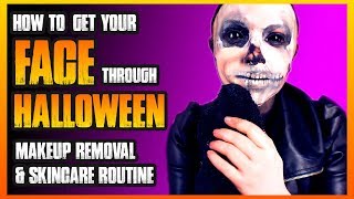 How to Get Your Face Through Halloween Skincare Routine [upl. by Shanda]