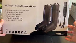 FIT KING Leg Massager with Heat  Upgraded Leg Compression Massager for Circulation and Pain Relief [upl. by Thorncombe]