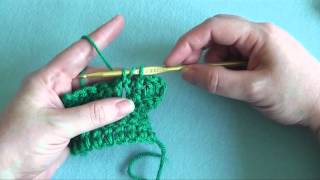 How To Double Crochet Front Post dcfp [upl. by Llesirg]