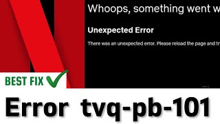 Netflix Error tvqpb101 1168 Fixed 💯 2022 [upl. by Eiger]