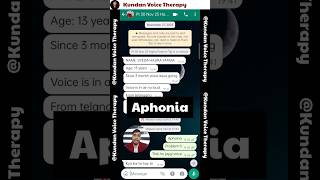 Aphonia Voice Problem Solve in 1day  How to cure Aphonia vocalfold [upl. by Oironoh]