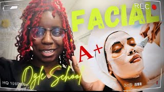 ✨Ogle School Esthetician Edition PRACTICING FOR OUR PRACTICAL FACIAL 😱‼️🎉 Willowbrook [upl. by Perdita]