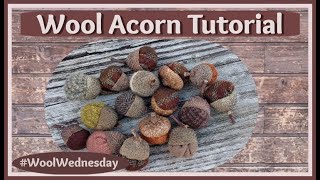 flosstube Extra  Wool Acorn Tutorial [upl. by Scarrow147]