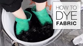 How to Dye Fabric Immersion Dye Technique Tutorial [upl. by Aerdnaz]