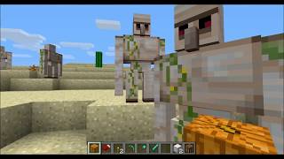 How to spawn Iron golems naturally in MCPE mobileLappi gaming [upl. by Accem]