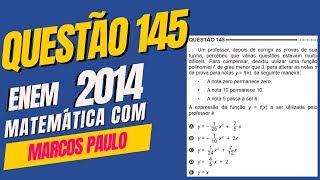 Matemática Enem 2014 Um professor depois de corrigir as provas de sua turma percebeu que várias [upl. by Maxi818]