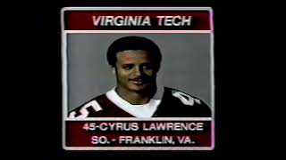 1980 Peach Bowl Va Tech  Miami [upl. by Allerbag]