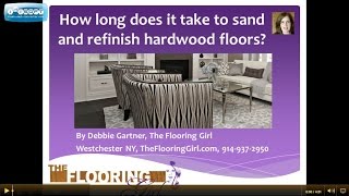 Hardwood refinishing How long does it take to sand and refinish hardwood floors [upl. by Rede]