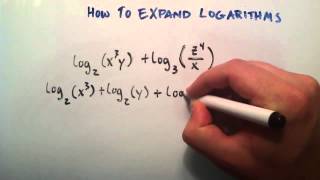 How to Expand Logarithms  Logarithms  Lesson 11 [upl. by Akahs887]