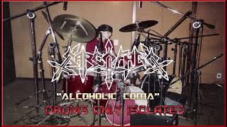 Sarcófago – Alcoholic Coma Drums Only Isolated  Original 1989 Studio  M Joker Drummer [upl. by Nnylcaj]